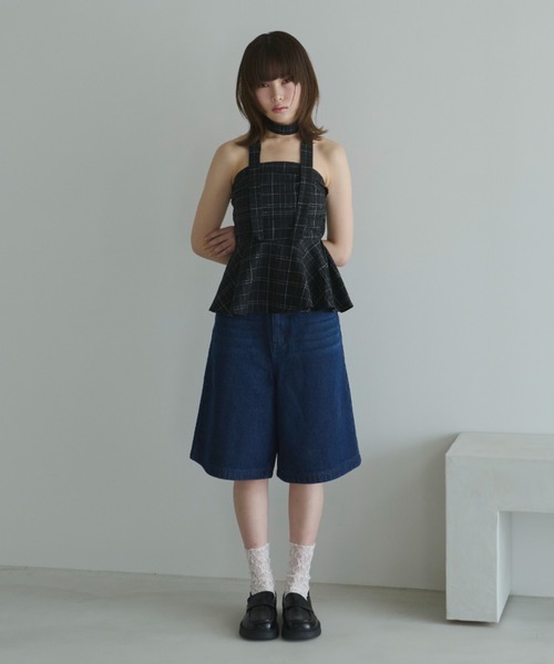 【haek】half denim pants/ハーフデニムパンツ セール】half denim pants/ハーフデニムパンツ（デニムパンツ