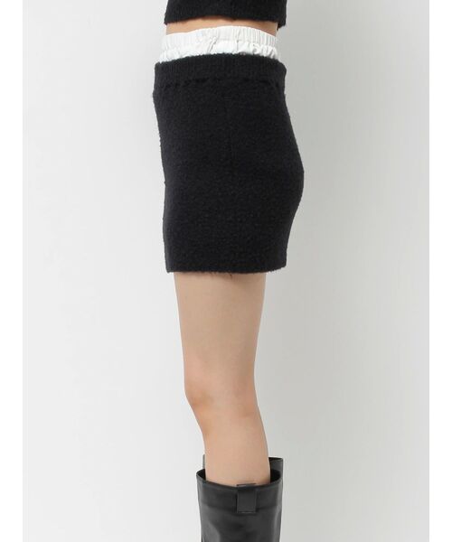 EVRIS(エヴリス)の「【インナーショーパン付】ダブルウエストファンシーヤーンミニスカート(スカート・レディース・グレー/ブラック・FREE)」の20枚目の写真