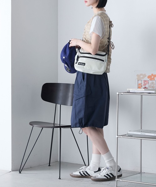 WILD THINGS(ワイルドシングス)の「【WILD THINGS × forksy.】ワイルドシングス 別注 ナイロン ミニショルダーバッグ(ショルダーバッグ・レディース・ピンク/ネイビー/オフホワイト・FREE)」の18枚目の写真