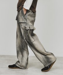 tk.TAKEO KIKUCHI | スプレーブリーチデニムカーゴパンツ(カーゴパンツ)