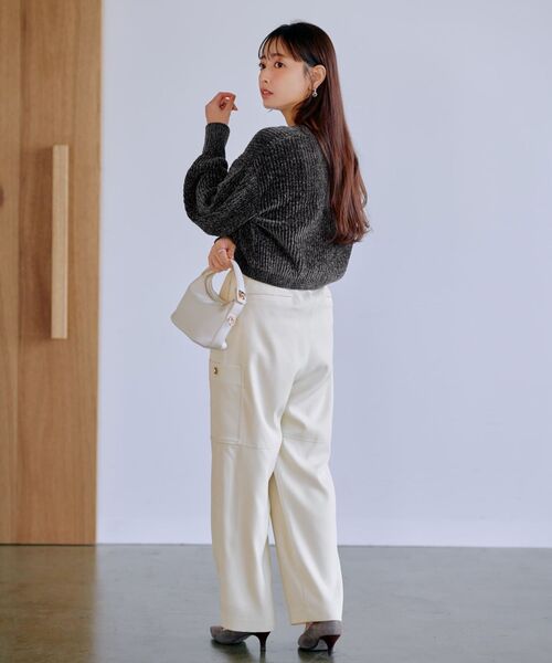COHINA（コヒナ）の「モールキャミボレロセット 【低身長・小柄女性】（ニット/セーター・レディース・ネイビー/ピンク/ホワイト・ONE SIZE）」の17枚目の写真