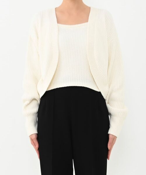 COHINA（コヒナ）の「モールキャミボレロセット 【低身長・小柄女性】（ニット/セーター・レディース・ネイビー/ピンク/ホワイト・ONE SIZE）」の18枚目の写真