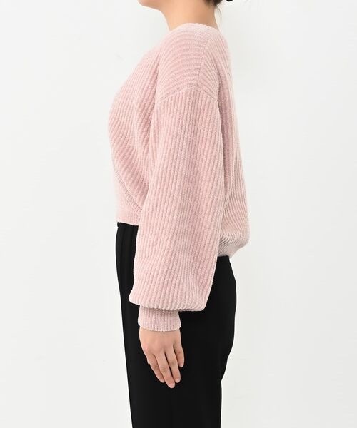 COHINA（コヒナ）の「モールキャミボレロセット 【低身長・小柄女性】（ニット/セーター・レディース・ネイビー/ピンク/ホワイト・ONE SIZE）」の21枚目の写真