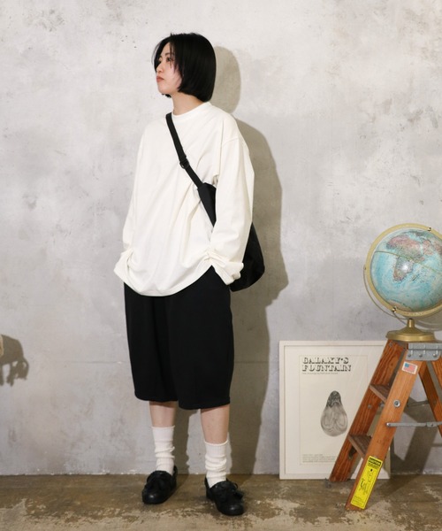 HARVESTY(ハーベスティ)の「HARVESTY / ハーベスティー SWEAT EASY CIRCUS SHORTS (A12512) イージー サーカス ショーツ スウェット(その他パンツ・レディース・パープル/ブラック/グレー・1/2)」の2枚目の写真