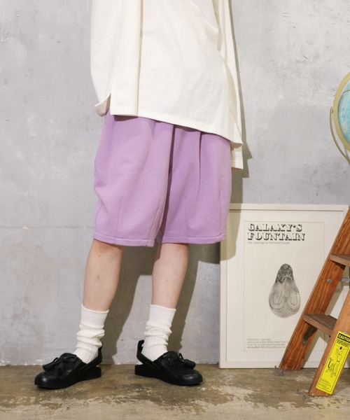 HARVESTY(ハーベスティ)の「HARVESTY / ハーベスティー SWEAT EASY CIRCUS SHORTS (A12512) イージー サーカス ショーツ スウェット(その他パンツ・レディース・パープル/ブラック/グレー・1/2)」の11枚目の写真