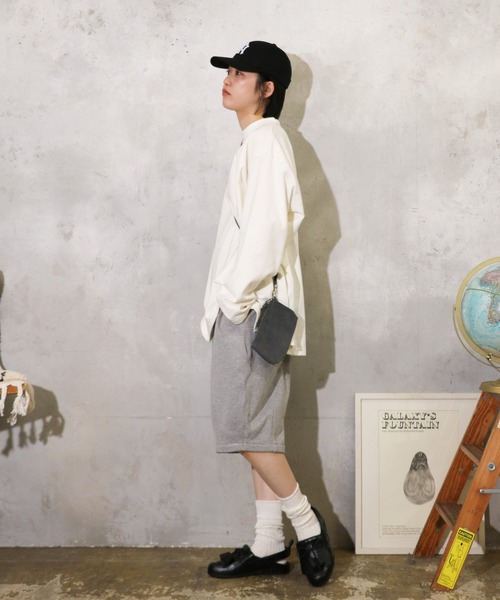 HARVESTY(ハーベスティ)の「HARVESTY / ハーベスティー SWEAT EASY CIRCUS SHORTS (A12512) イージー サーカス ショーツ スウェット(その他パンツ・レディース・パープル/ブラック/グレー・1/2)」の6枚目の写真