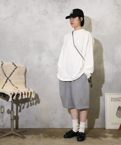 HARVESTY(ハーベスティ)の「HARVESTY / ハーベスティー SWEAT EASY CIRCUS SHORTS (A12512) イージー サーカス ショーツ スウェット(その他パンツ・レディース・パープル/ブラック/グレー・1/2)」の8枚目の写真