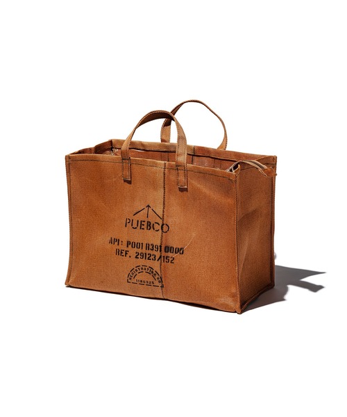 PUEBCO(プエブコ)の「FLEXIBLE CONTAINER FABRIC BAG W/ZIPPER(トートバッグ・メンズ・ブラウン系その他・ONE SIZE)」の2枚目の写真