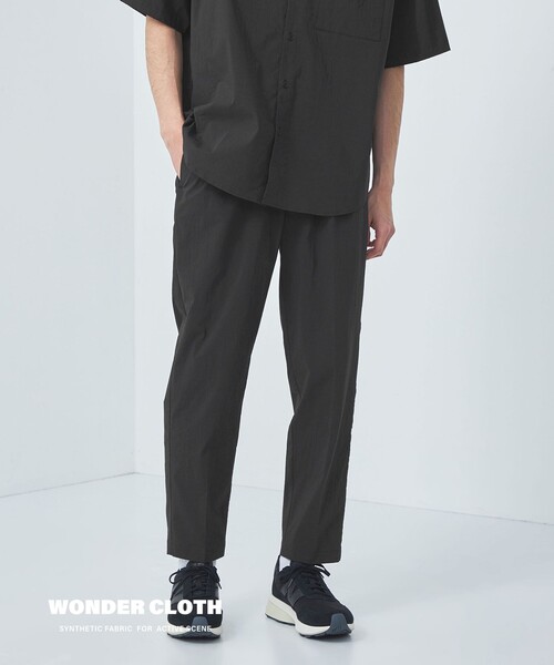 green label relaxing(グリーンレーベルリラクシング)の「WONDER CLOTH オルマイ イージーパンツ -ストレッチ・接触冷感・吸水速乾-(その他パンツ・メンズ・ブラック/ネイビー/ダークグレー・XL/L/M/S)」の7枚目の写真
