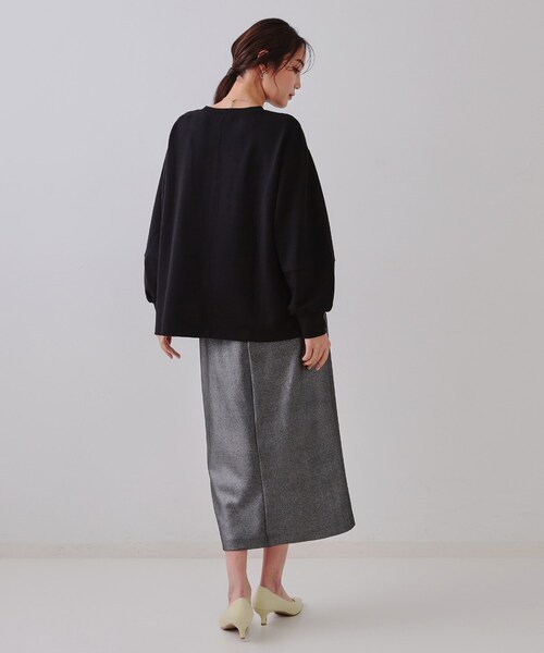 OPAQUE.CLIP（オペークドットクリップ）の「◆ボリュームスリーブトップス【洗濯機洗い可】（Tシャツ/カットソー・レディース・ホワイト/ライトベージュ/グレー/ブラック・38/40/42）」の14枚目の写真