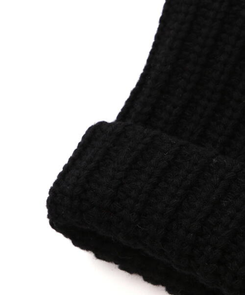 Chica（チカ）の「Chica/チカ/FOX Knit Cap（ニットキャップ/ビーニー・メンズ・ブラック/アイボリー・F）」の6枚目の写真