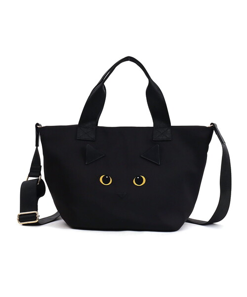 COOCO（クーコ）の「CAT's eye刺繍2WAYトートバッグ（トートバッグ・レディース・ブラック/グレー/ベージュ・FREE）」の7枚目の写真