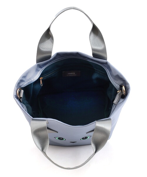 COOCO（クーコ）の「CAT's eye刺繍2WAYトートバッグ（トートバッグ・レディース・ブラック/グレー/ベージュ・FREE）」の21枚目の写真