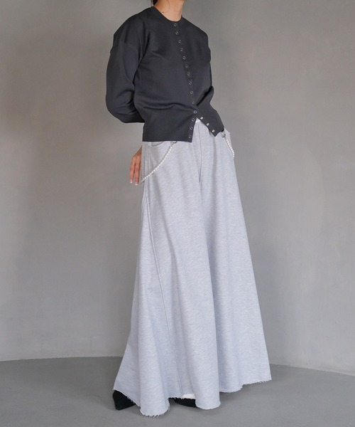 AKTE(アクテ)の「スウェットマキシスカート(スカート・レディース・アイボリー/ブラック/グレー・1/2/2T)」の5枚目の写真