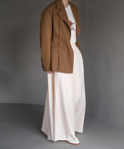 AKTE(アクテ)の「スウェットマキシスカート(スカート・レディース・アイボリー/ブラック/グレー・1/2/2T)」の15枚目の写真