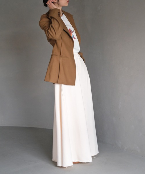 AKTE(アクテ)の「スウェットマキシスカート(スカート・レディース・アイボリー/ブラック/グレー・1/2/2T)」の17枚目の写真