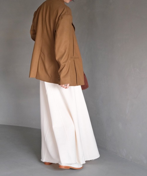 AKTE(アクテ)の「スウェットマキシスカート(スカート・レディース・アイボリー/ブラック/グレー・1/2/2T)」の19枚目の写真