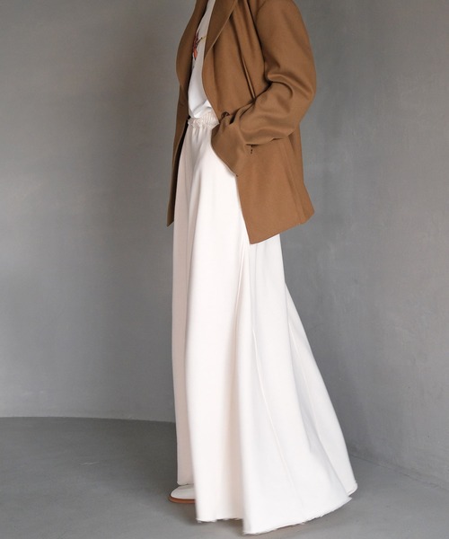 AKTE(アクテ)の「スウェットマキシスカート(スカート・レディース・アイボリー/ブラック/グレー・1/2/2T)」の20枚目の写真