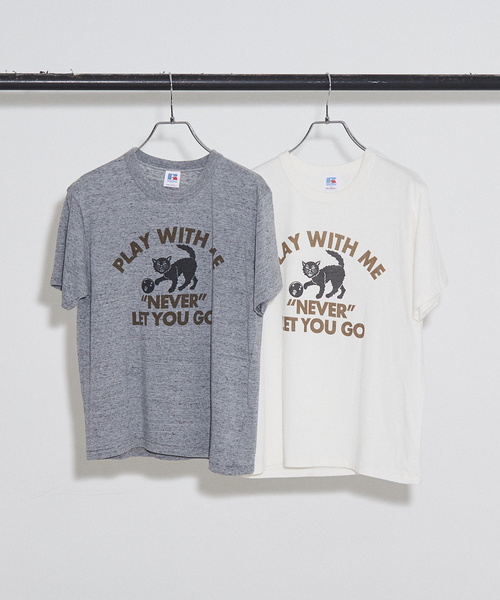 RUSSELL別注 CAT モチーフ Tシャツ（Tシャツ/カットソー