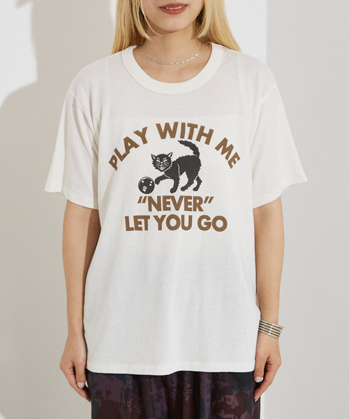 tシャツ RUSSELL別注 CAT モチーフ Tシャツ レディース メンズ RUSSELL別注 CAT モチーフ Tシャツ（Tシャツ/カットソー