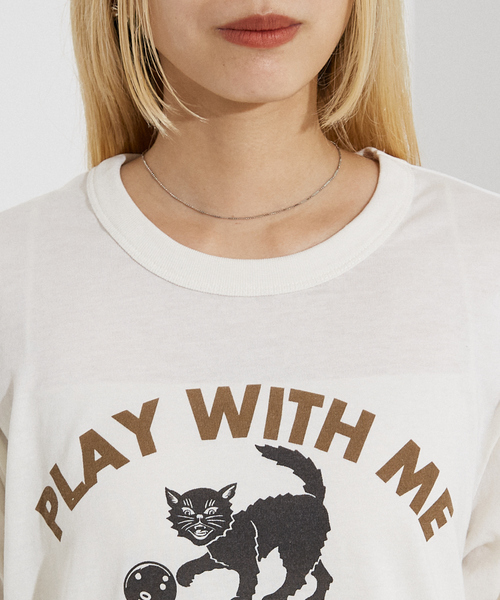 RUSSELL(ラッセル)の「【RUSSELL/ラッセル別注】 CAT/猫 モチーフ Tシャツ(Tシャツ/カットソー・レディース・グレー系その他/ホワイト系その他2/グレー系その他2/ホワイト系その他・フリー)」の10枚目の写真