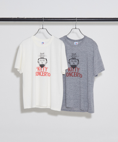 RUSSELL別注 CAT モチーフ Tシャツ NOMINE｜RUSSELL別注 CAT モチーフ Tシャツ | Rakuten Fashion