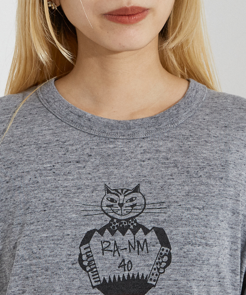 tシャツ RUSSELL別注 CAT モチーフ Tシャツ レディース メンズ NOMINE｜RUSSELL別注 CAT モチーフ Tシャツ | Rakuten Fashion