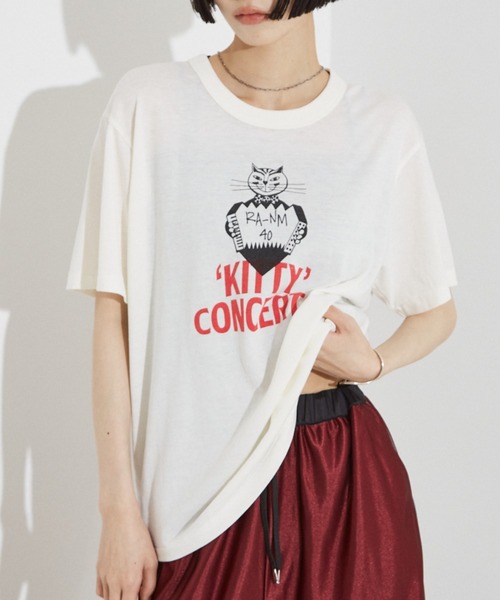 RUSSELL別注 CAT モチーフ Tシャツ NOMINE｜RUSSELL別注 CAT モチーフ Tシャツ | Rakuten Fashion
