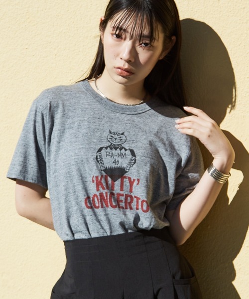 RUSSELL別注 CAT モチーフ Tシャツ（Tシャツ/カットソー