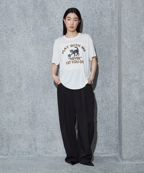 RUSSELL別注 CAT モチーフ Tシャツ（Tシャツ/カットソー
