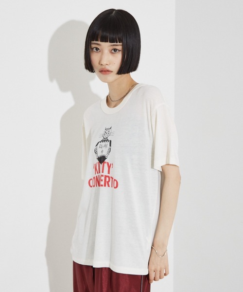 RUSSELL別注 CAT モチーフ Tシャツ（Tシャツ/カットソー