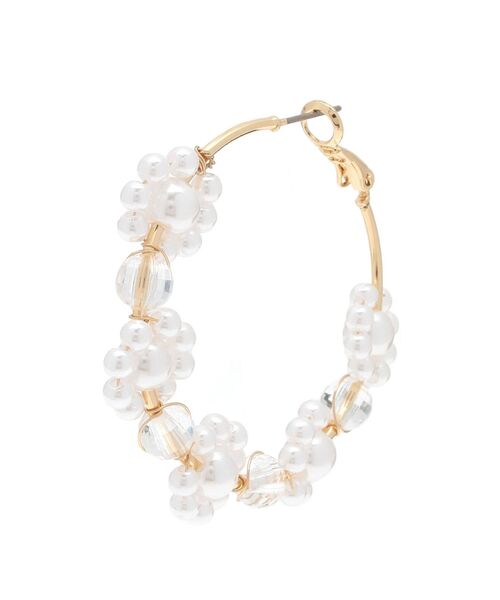 MERCURYDUO（マーキュリーデュオ）の「フープフラワーピアス（ピアス（両耳用）・レディース・ゴールド/シルバー・FREE）」の8枚目の写真