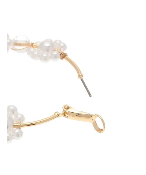 MERCURYDUO（マーキュリーデュオ）の「フープフラワーピアス（ピアス（両耳用）・レディース・ゴールド/シルバー・FREE）」の5枚目の写真