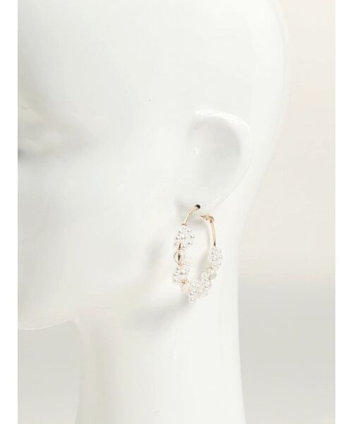 MERCURYDUO（マーキュリーデュオ）の「フープフラワーピアス（ピアス（両耳用）・レディース・ゴールド/シルバー・FREE）」の7枚目の写真