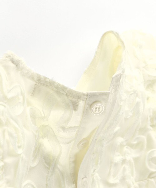BRANSHES（ブランシェス）の「【プチレディ】フラワーチュールブラウス（シャツ/ブラウス・キッズ・ブラック/ライトグリーン/アイボリー・100/110/120/130/140/150/90）」の14枚目の写真