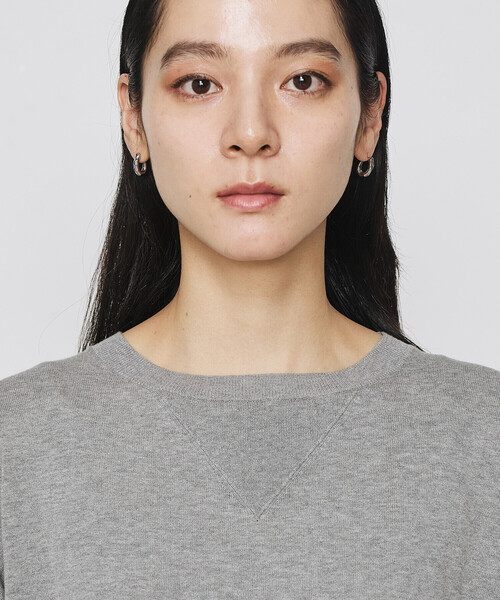 COMME CA（コムサ）の「強撚天竺編 ニットプルオーバー（ニット/セーター・レディース・サックスブルー/トップグレー・FREE）」の19枚目の写真