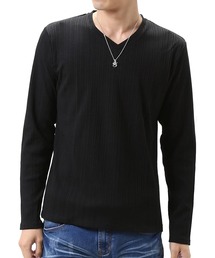 ARCADE（アーケード）の「ランダムテレコ Vネックロングスリーブカットソー（Tシャツ/カットソー）」