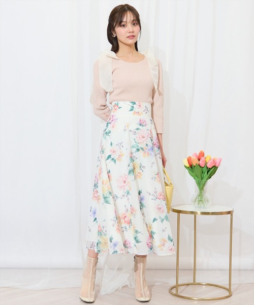 WILLSELECTION（ウィルセレクション）の「ショルダーリボンテレコキャミソール（キャミソール・レディース・ブラック/オフホワイト/ピンク・FREE）」の13枚目の写真