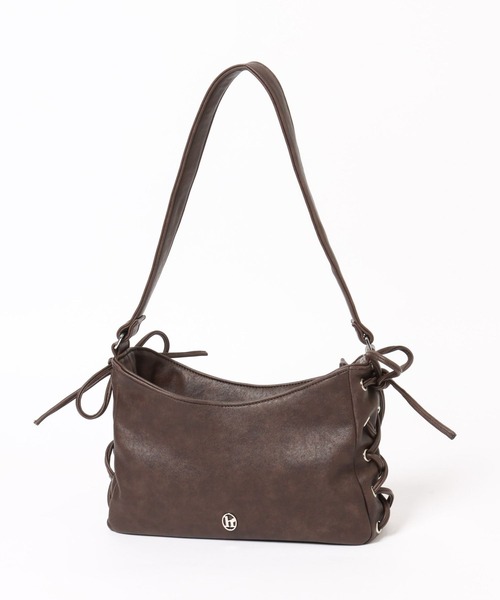 Heather(ヘザー)の「レースアップショルダーBAG 321937(ショルダーバッグ・レディース・ブラック/ブラウン・ONE SIZE)」の6枚目の写真