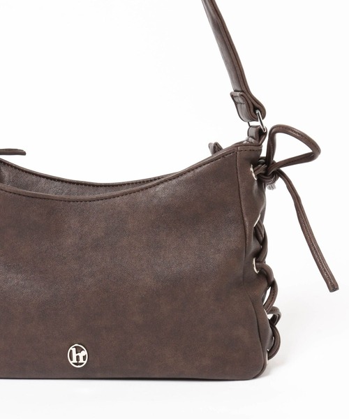 Heather(ヘザー)の「レースアップショルダーBAG 321937(ショルダーバッグ・レディース・ブラック/ブラウン・ONE SIZE)」の11枚目の写真