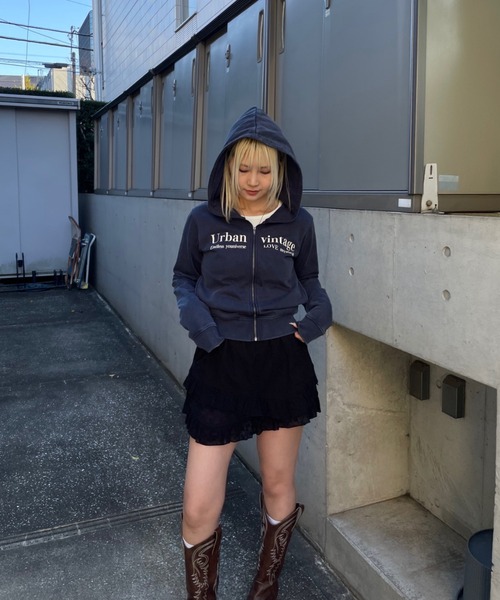 ACLENT(アクレント)の「アシンメトリーコットンミニスカート(スカート・レディース・ブラック/ホワイト・FREE)」の15枚目の写真