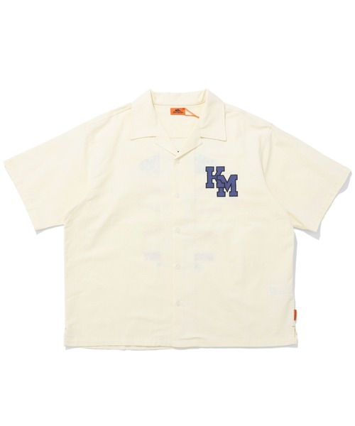 KRIFF MAYER(クリフメイヤー)の「クリフラビット刺繍開襟シャツ(シャツ/ブラウス・メンズ・ブルー/グリーン/ナチュラル/ブラック・MEDIUM/LARGE/X-LARGE)」の6枚目の写真