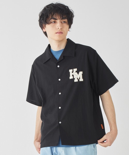 KRIFF MAYER(クリフメイヤー)の「クリフラビット刺繍開襟シャツ(シャツ/ブラウス・メンズ・ブルー/グリーン/ナチュラル/ブラック・MEDIUM/LARGE/X-LARGE)」の18枚目の写真
