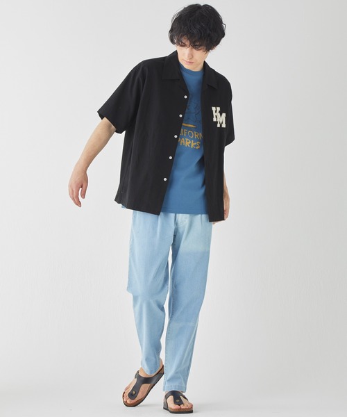 KRIFF MAYER(クリフメイヤー)の「クリフラビット刺繍開襟シャツ(シャツ/ブラウス・メンズ・ブルー/グリーン/ナチュラル/ブラック・MEDIUM/LARGE/X-LARGE)」の19枚目の写真