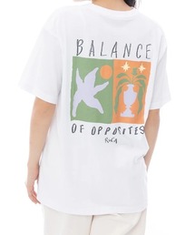 RVCA レディース BALANCE LOOSE FIT SS TEE Tシャツ 【2025年春夏モデル】/ルーカバックプリント半袖Tシャツ