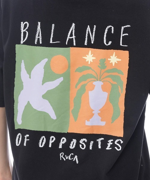 RVCA（ルーカ）の「RVCA レディース BALANCE LOOSE FIT SS TEE Tシャツ 【2025年春夏モデル】/ルーカバックプリント半袖Tシャツ（Tシャツ/カットソー・レディース・ブラック/ホワイト・LARGE/MEDIUM/SMALL）」の3枚目の写真