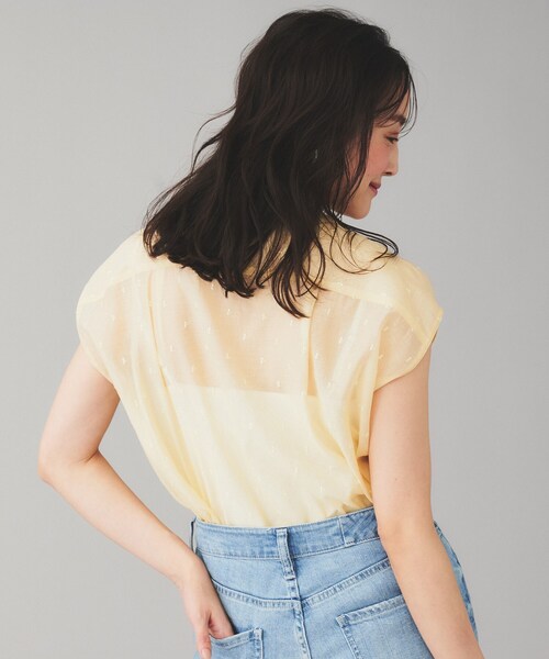 セール】【TICCA】ドットエンブロイダリーフレンチシャツ