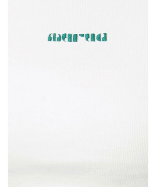 MURUA(ムルーア)の「テレコロゴクロップドT(Tシャツ/カットソー・レディース・ホワイト/ピンク/モカ/ブラック/ブルー・FREE)」の19枚目の写真