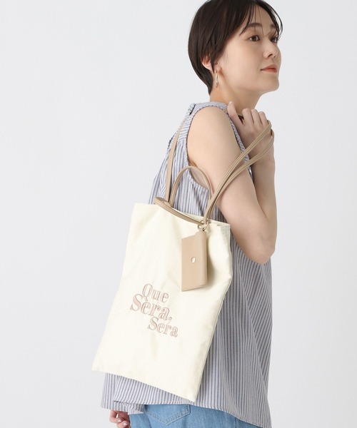 Elura（エルーラ）の「刺繍トートバッグ/321111（トートバッグ・レディース・ホワイト系その他5/ブラック/ホワイト系その他6/ブルー・ONE SIZE）」の9枚目の写真