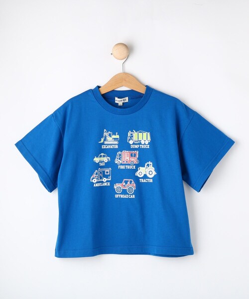 SHOO・LA・RUE(シューラルー)の「【100-120cm】BOYプリントTシャツ(Tシャツ/カットソー・キッズ・スモーキーグリーン系/ブルー系その他/オフホワイト・11/10/12)」の3枚目の写真